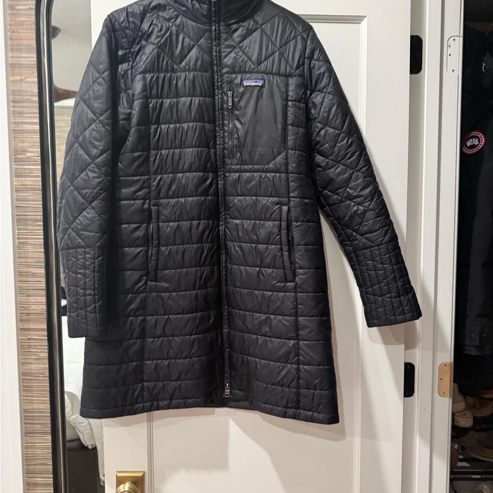 Patagonia Black Long Quilted Puffer Coat